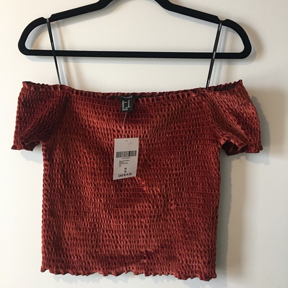 Forever 21 off the shoulder top. New with tags! - Picture 2 of 2